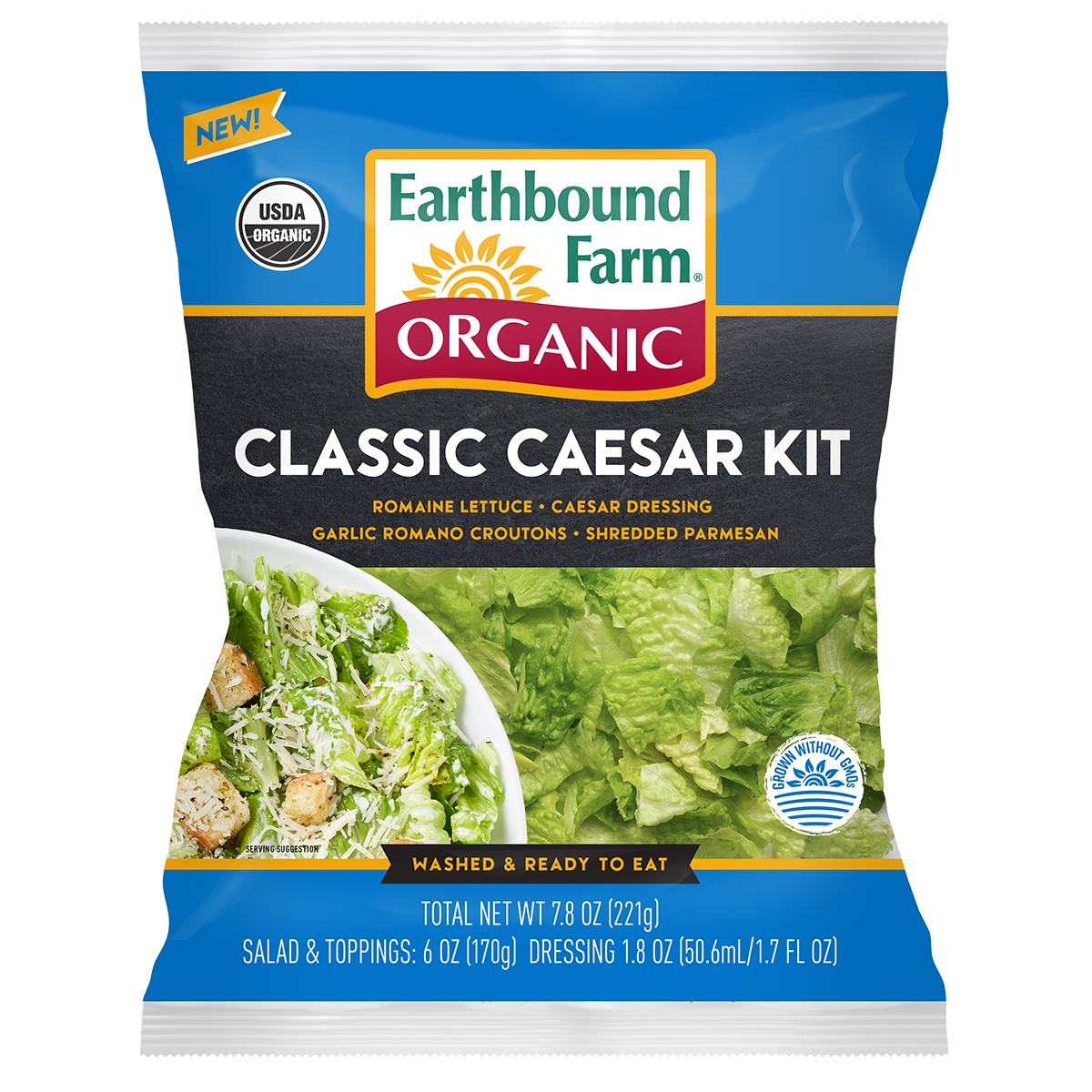 slide 1 of 1, Earthbound Farm Organic Organic Classic Caesar Kit, 7.8 oz
