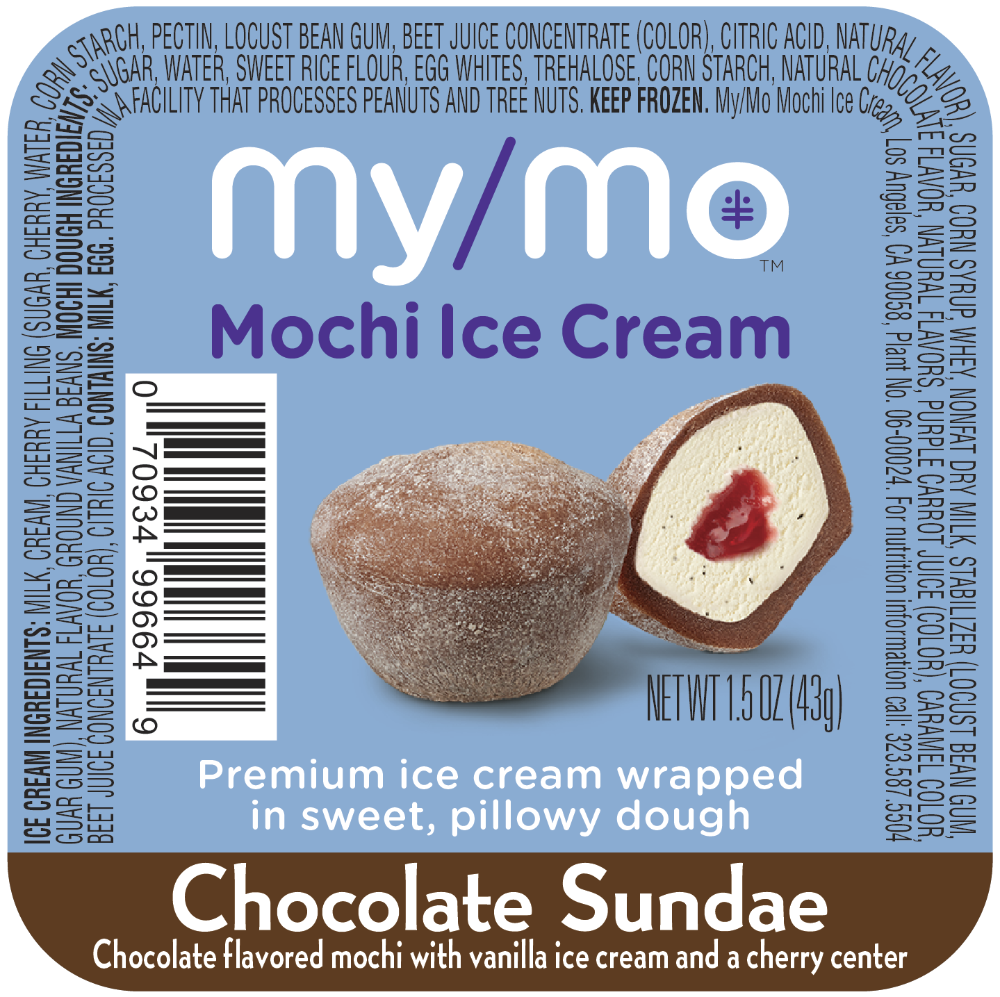 slide 1 of 1, My/Mo Mochi Ice Cream, Chocolate Sundae, 1.5 oz