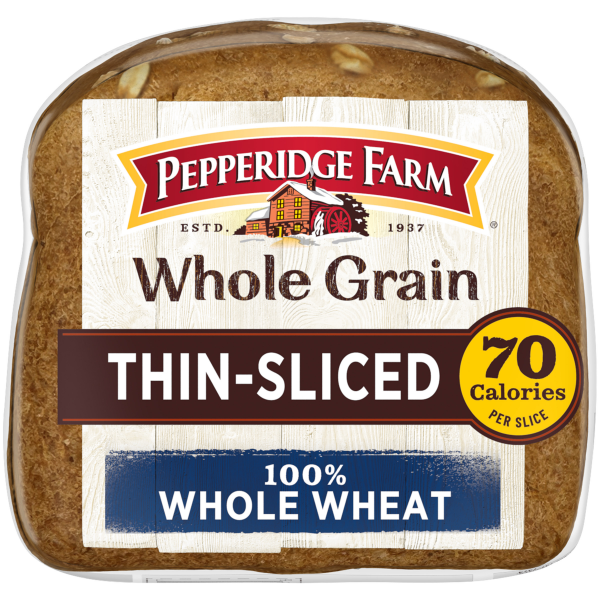 slide 8 of 29, Pep Farm Thin Slice Whl Wheat Brd, 14 oz