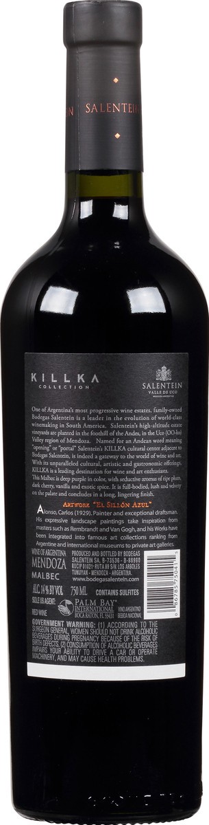 slide 3 of 7, Salentein Malbec, Killka, Museum Series, 750 ml