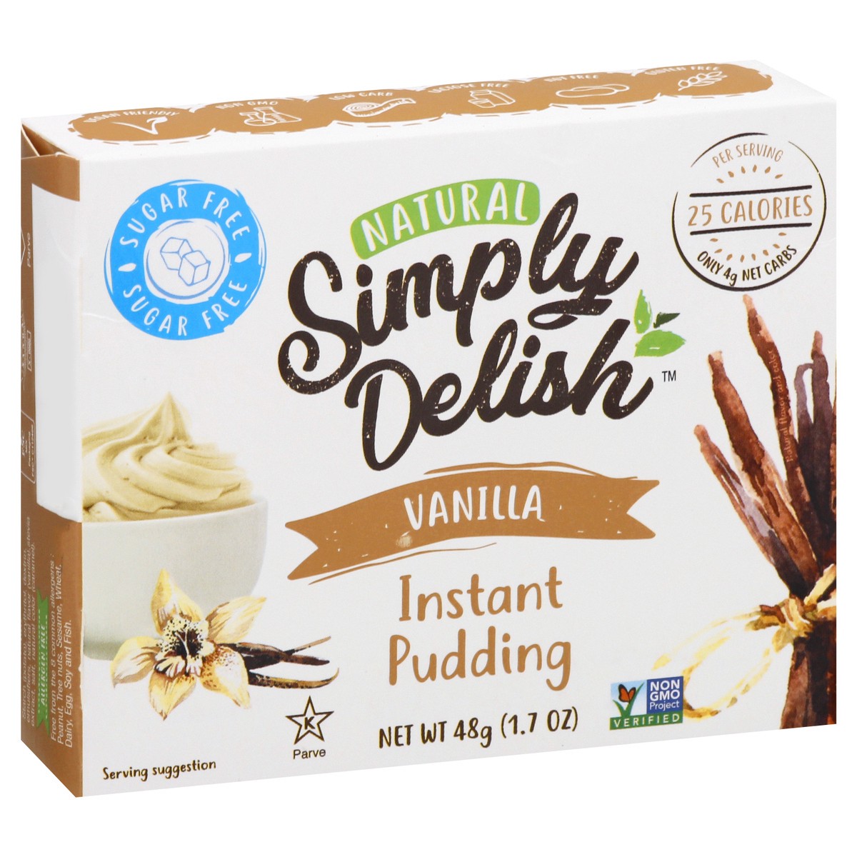 slide 10 of 13, Simply Delish Natural Vanilla Instant Pudding 48 gr, 1.7 oz