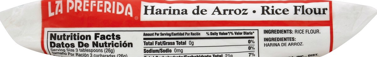 slide 5 of 5, La Preferida Rice Flour 12/12 Oz 12Oz /, 12 oz