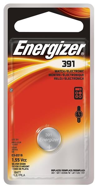 slide 1 of 1, Energizer Silver Oxide 391 Watch/Electronics Battery, 1 ct