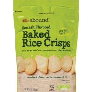 slide 1 of 1, CVS Gold Emblem Abound Sea Salt Flavored Baked Rice Crisps, 3.5 oz