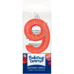DecoPac Nine Birthday Candle Cake Decoration - Pink