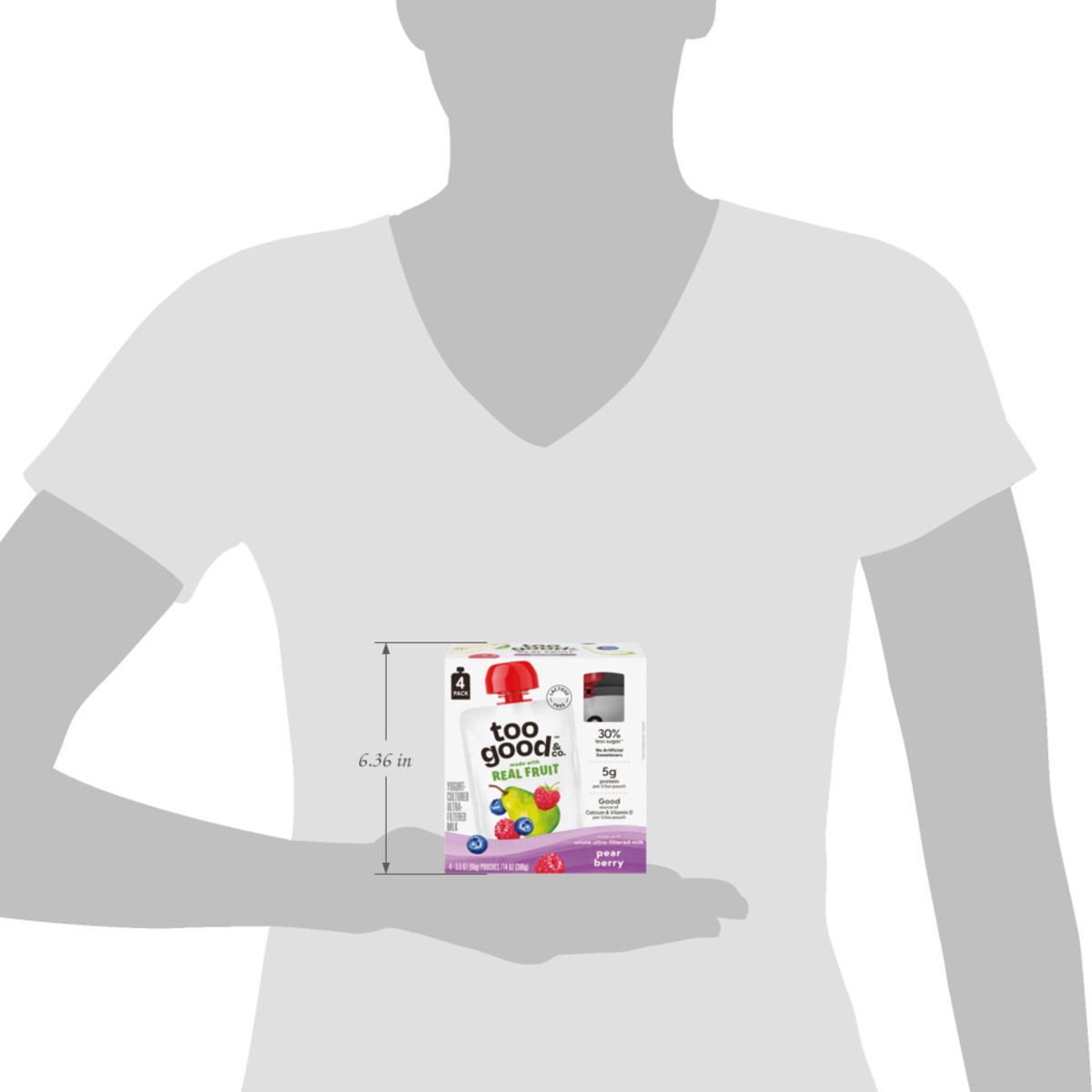 slide 8 of 14, Too Good Kids Pouch 3.5Oz Pear Berry 4C, 3.5 oz