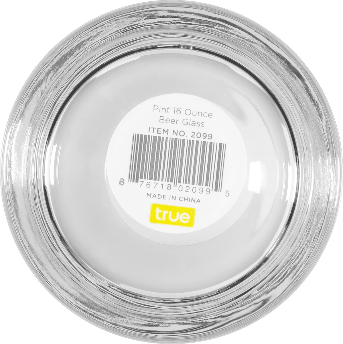 slide 7 of 9, True Pint Glasses, 16 Ounce Beer Glass, IPA, Pale Ale, Pilsner, or Lager Glasses, Basic Beer Glass, Clear, Set of 1, 1 cnt