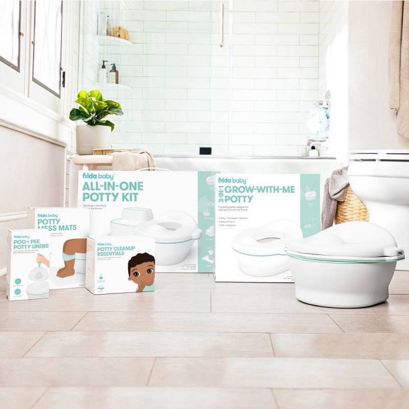slide 9 of 9, Fridababy Grow-With-Me Potty for Potty Training - Transforms from Potty to Toilet Topper + Step Stool, 1 ct