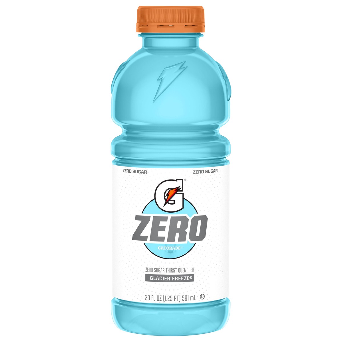slide 1 of 5, Gatorade Zero Zero Sugar Thirst Quencher Glacier Freeze 20 Fl Oz, 20 fl oz