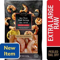 Private Selection Extra Large Peeled & Deveined Tail Off Raw Key West Pink Shrimp