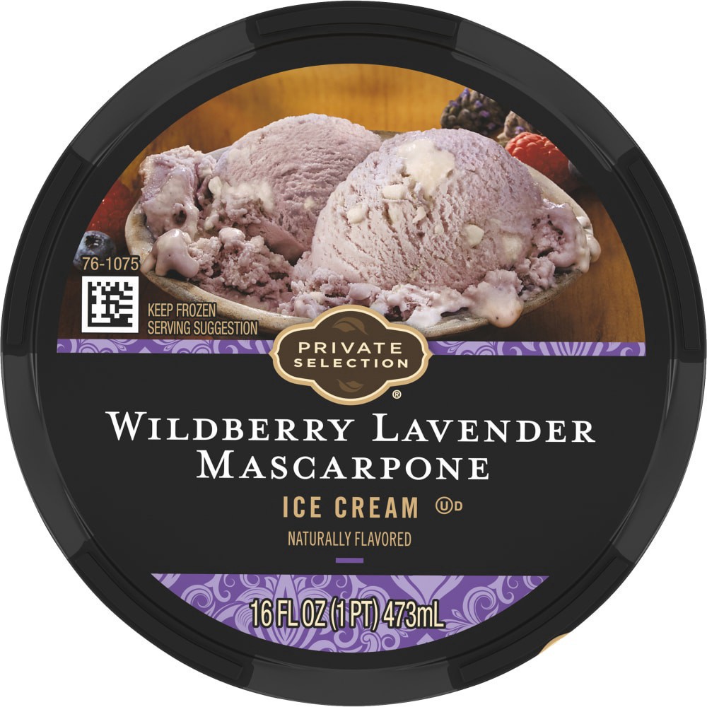 slide 2 of 5, Private Selection Wildberry Lavender Mascarpone Ice Cream, 1 pint