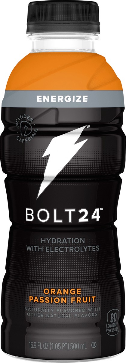 slide 2 of 7, Bolt24 Energize Orange Passion Fruit Hydration Drink - 16.9 fl oz, 16.9 fl oz