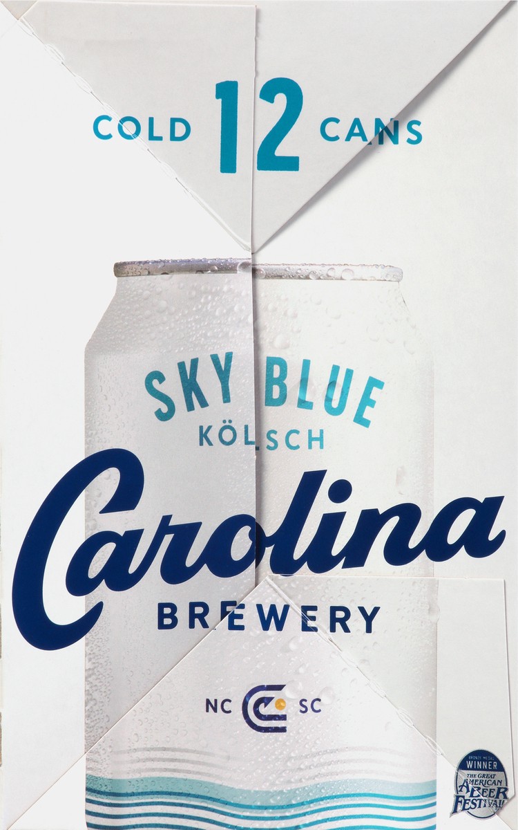 slide 5 of 9, Carolina Brewery Beer, Sky Blue Kolsch, 12 Pack, 12 ct