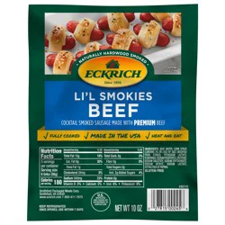 Eckrich Beef Li'l Smokies Cocktail Smoked Sausages, 10 oz
