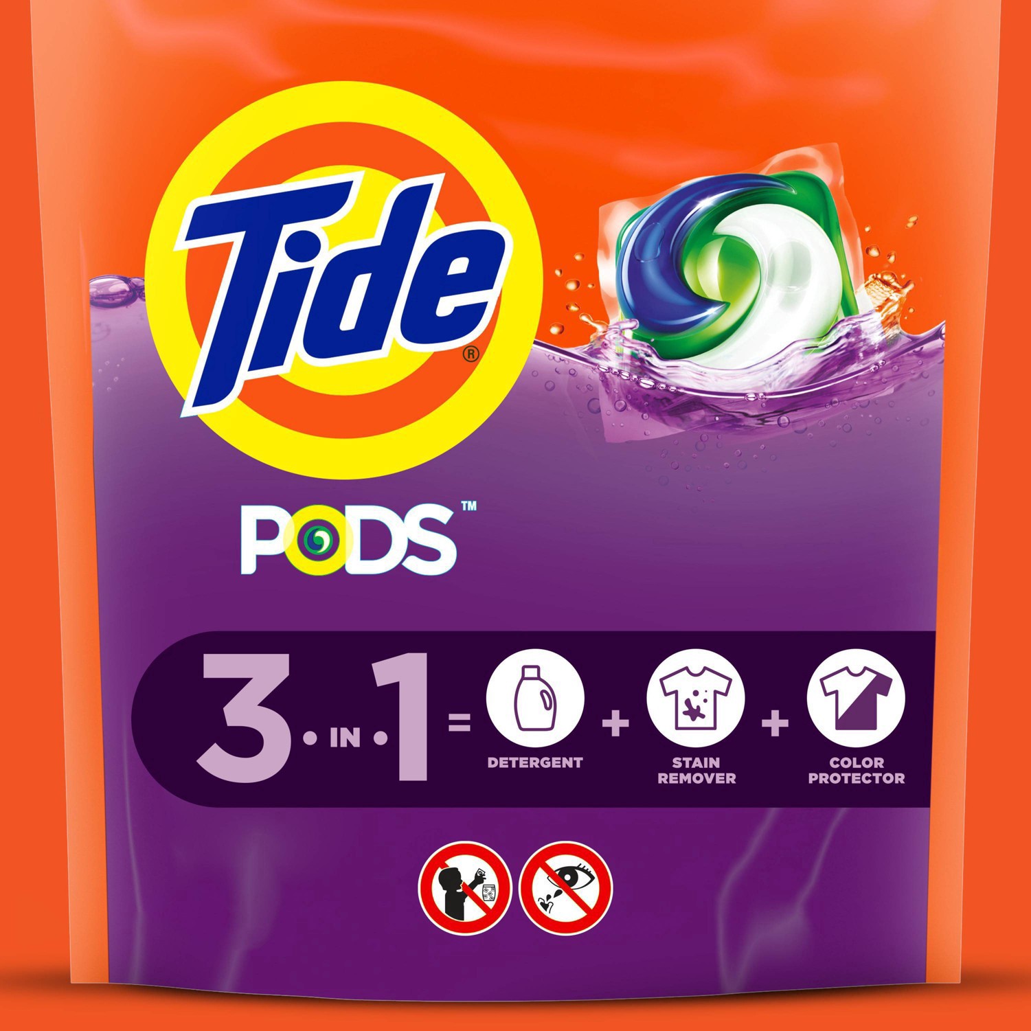 slide 89 of 117, Tide PODS Liquid Laundry Detergent Pacs, Spring Meadow Scent, 20 count, 20 ct