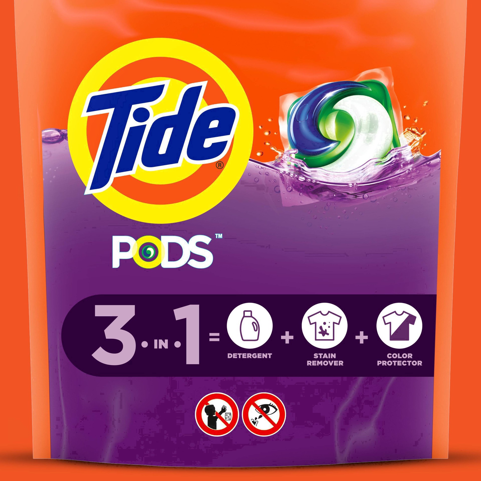 slide 28 of 117, Tide PODS Liquid Laundry Detergent Pacs, Spring Meadow Scent, 20 count, 20 ct