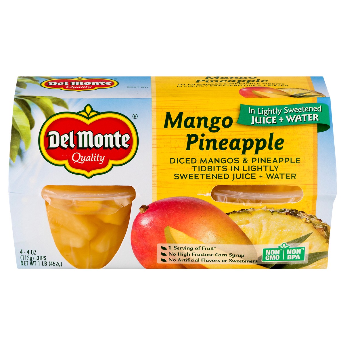 slide 9 of 10, Del Monte Mango Pineapple Tidbits 4 ea, 4 ct