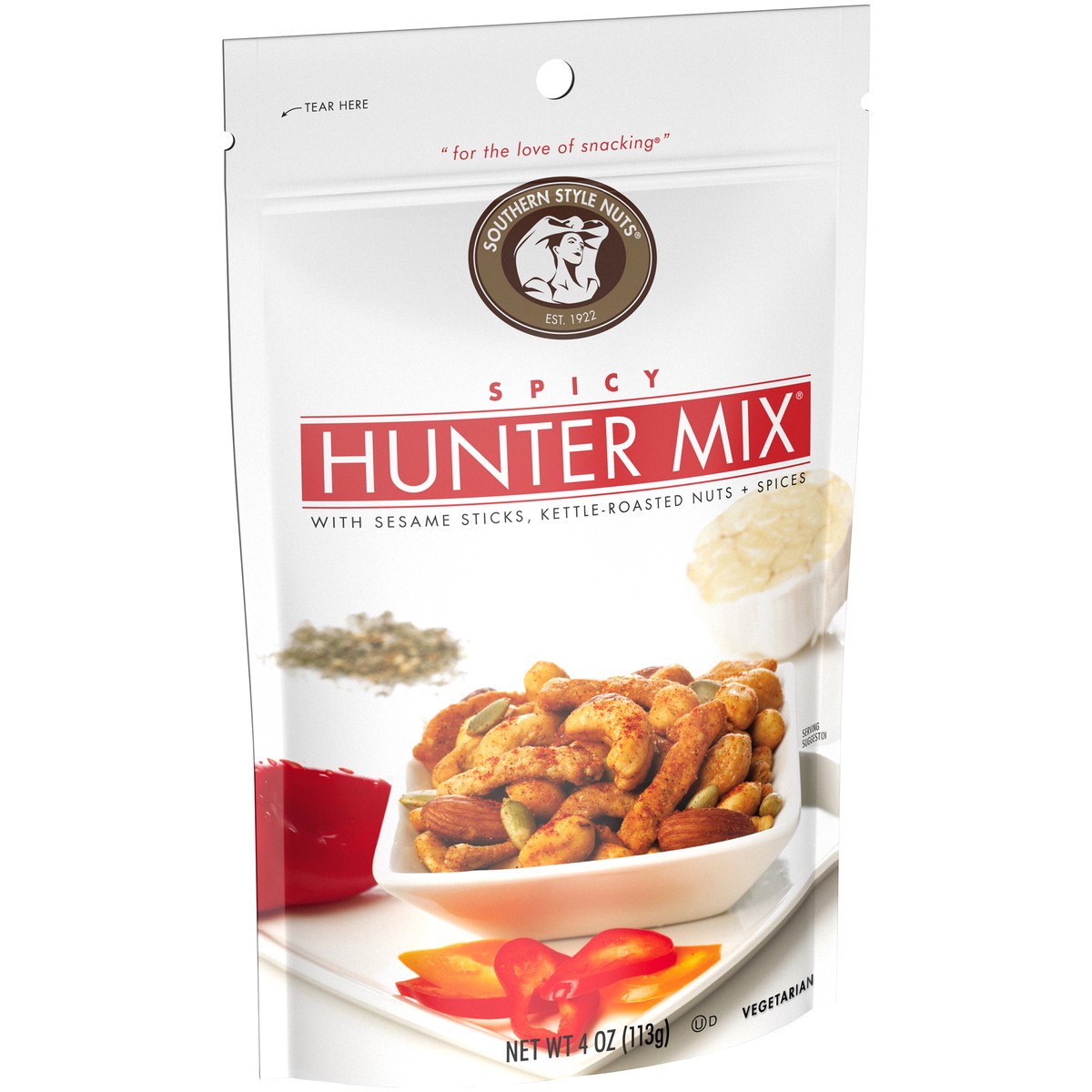 slide 2 of 14, Southern Style Nuts Hunter Mix Spicy Snack Mix 4 oz. Bag, 4 oz