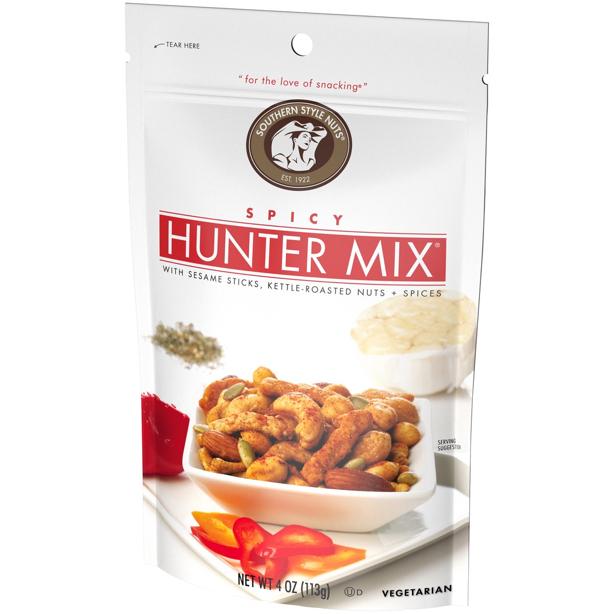 slide 9 of 14, Southern Style Nuts Hunter Mix Spicy Snack Mix 4 oz. Bag, 4 oz