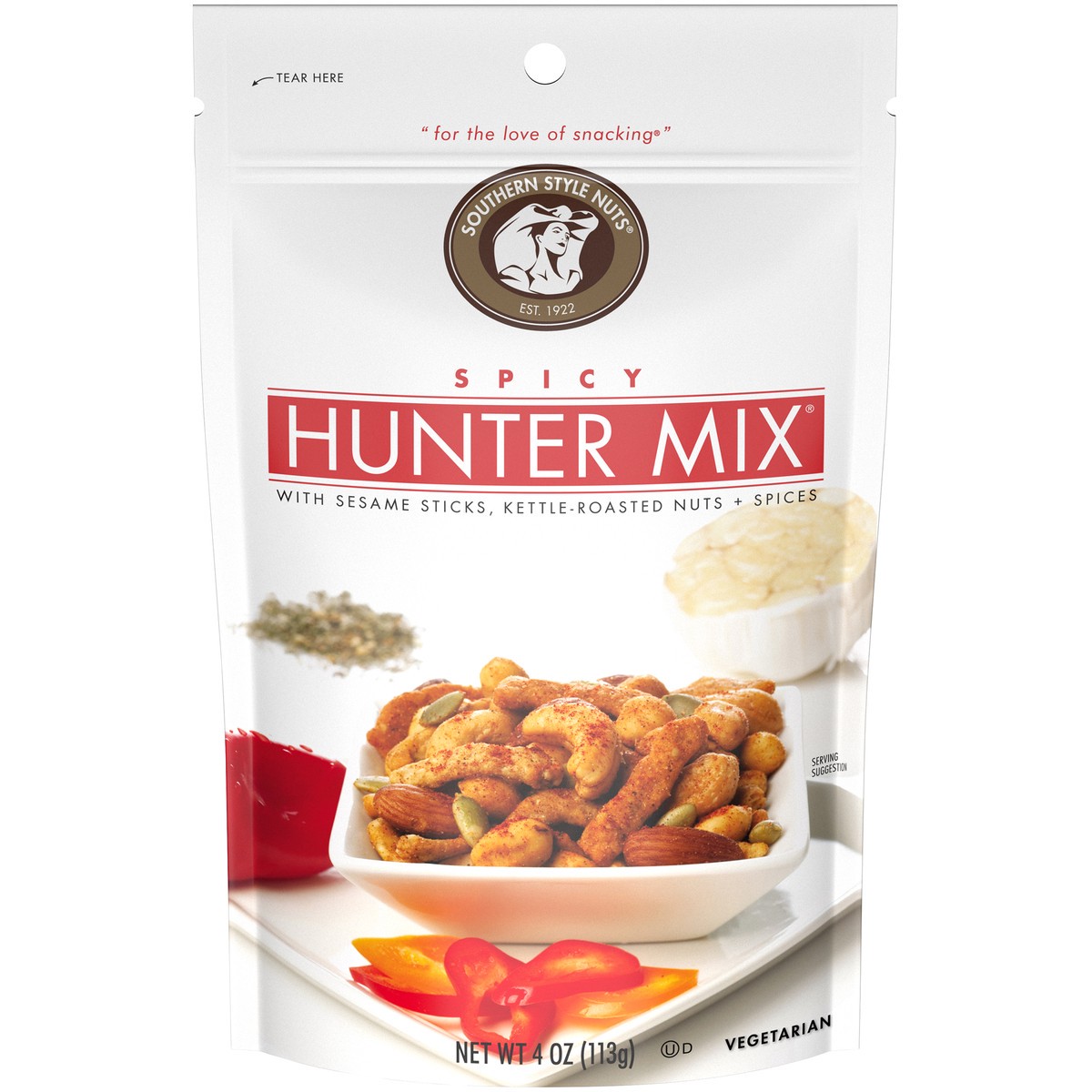 slide 1 of 14, Southern Style Nuts Hunter Mix Spicy Snack Mix 4 oz. Bag, 4 oz