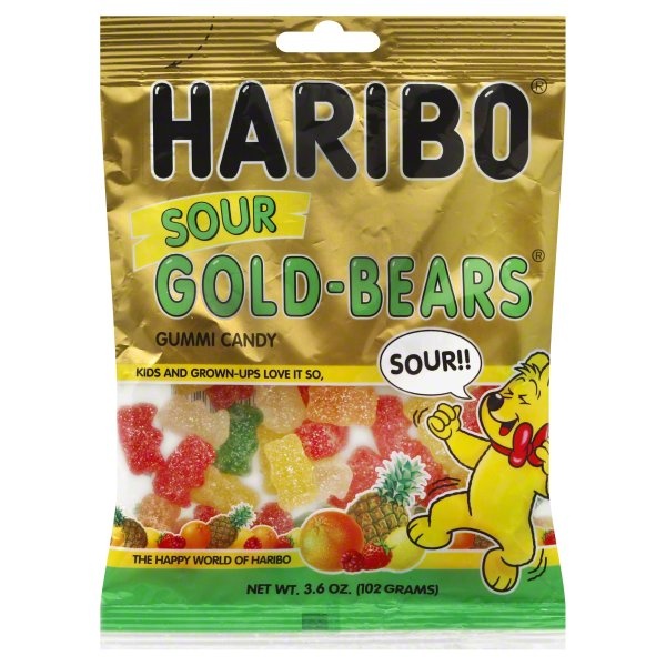 slide 1 of 1, Haribo Gummi Candy 3.6 oz, 3.6 oz