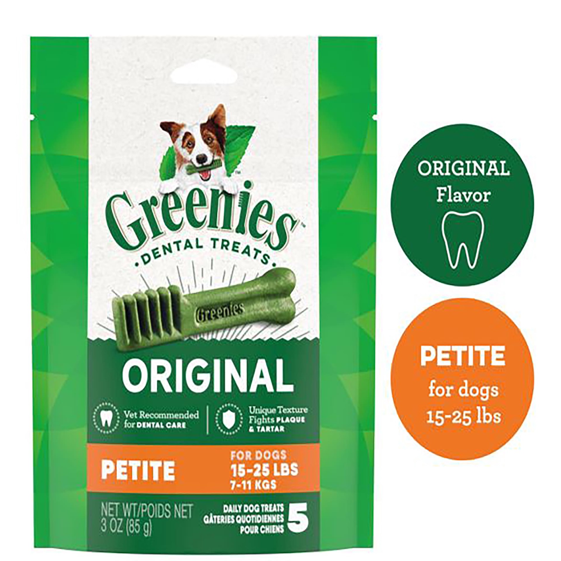 slide 1 of 3, Greenies Original Petite Dental Treats, 5 ct; 3 oz