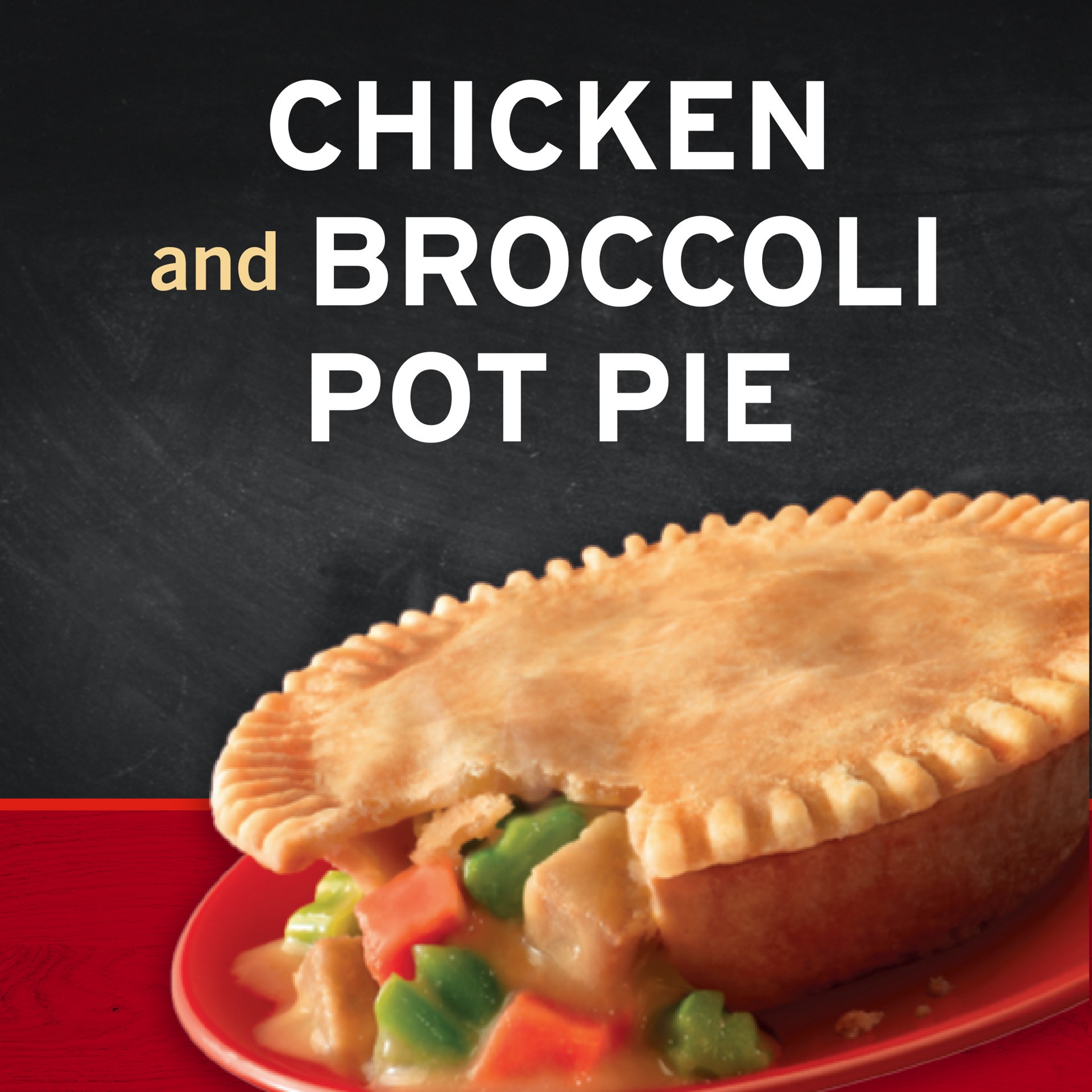 slide 5 of 5, Banquet Chicken Broccoli Pot Pie, 7 oz