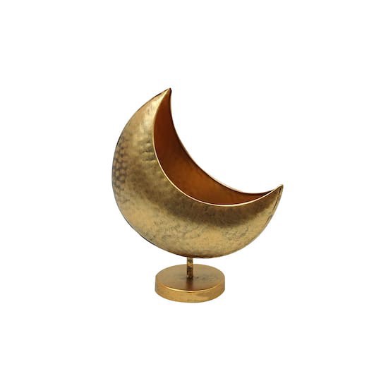 slide 1 of 2, 9" Moon Planter By Ashland, 7.5 in x 3.5 in x 9 in