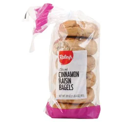 Raley's Cinnamon Raisin Bagels, 6 ct