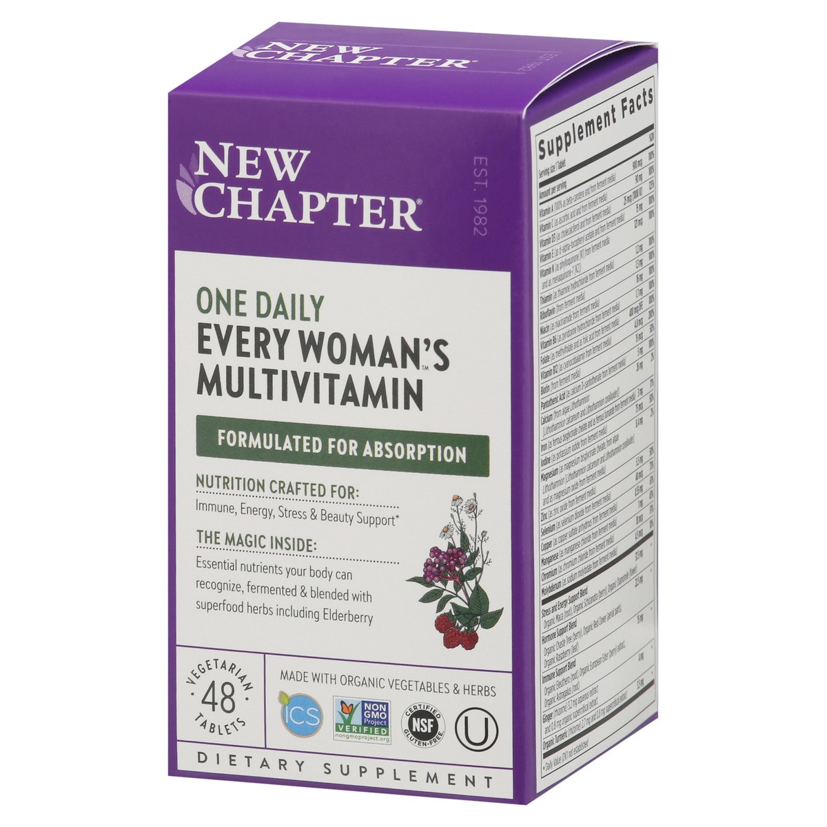 slide 4 of 9, New Chapter One Daily Every Woman's Multivitamin, 48 ct