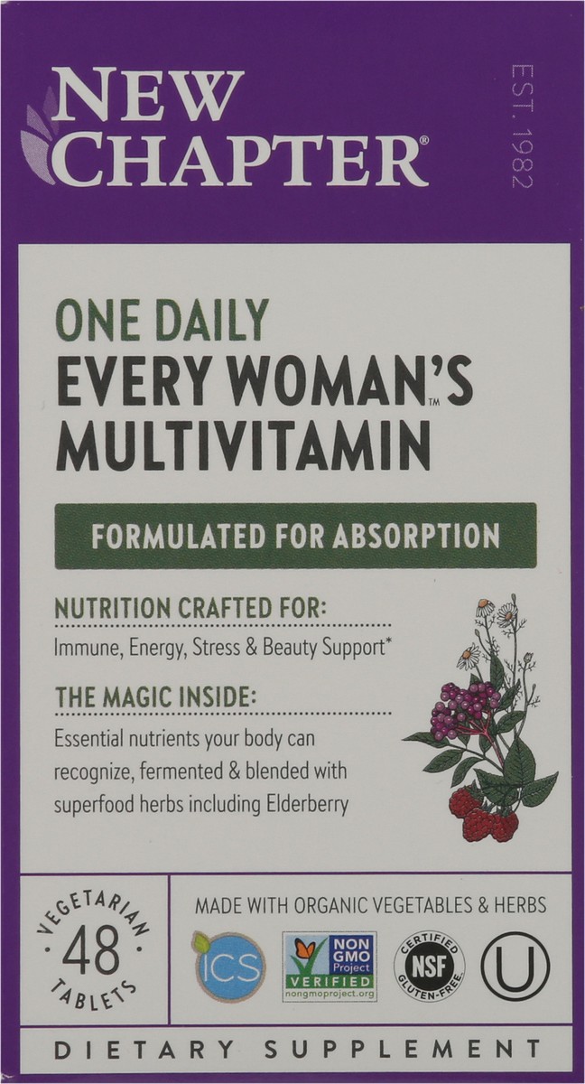 slide 9 of 9, New Chapter One Daily Every Woman's Multivitamin, 48 ct