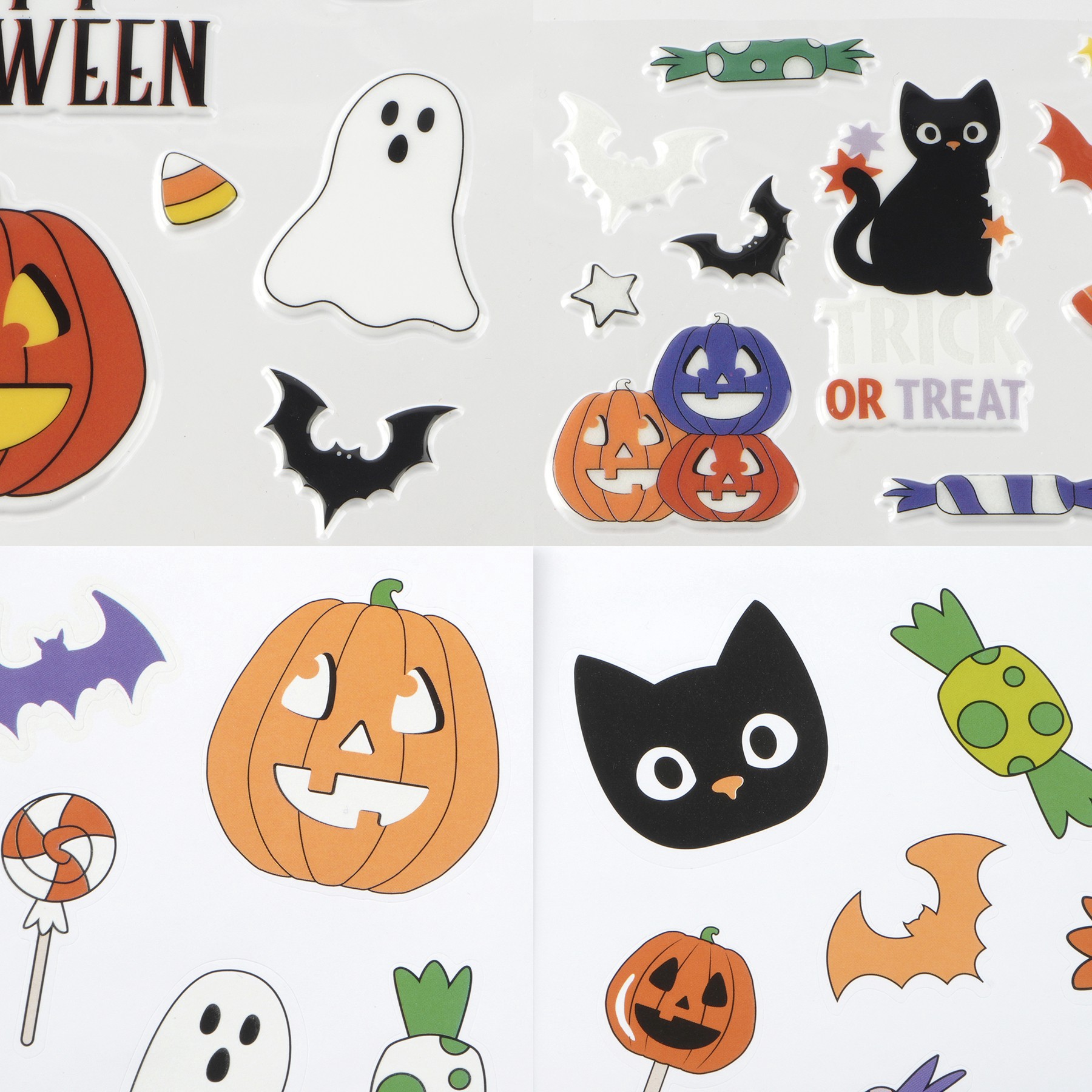 slide 2 of 2, Glow-In-The-Dark Mixed Halloween Stickers By Creatology, 6.25 in x 11.5 in x 0.25 in
