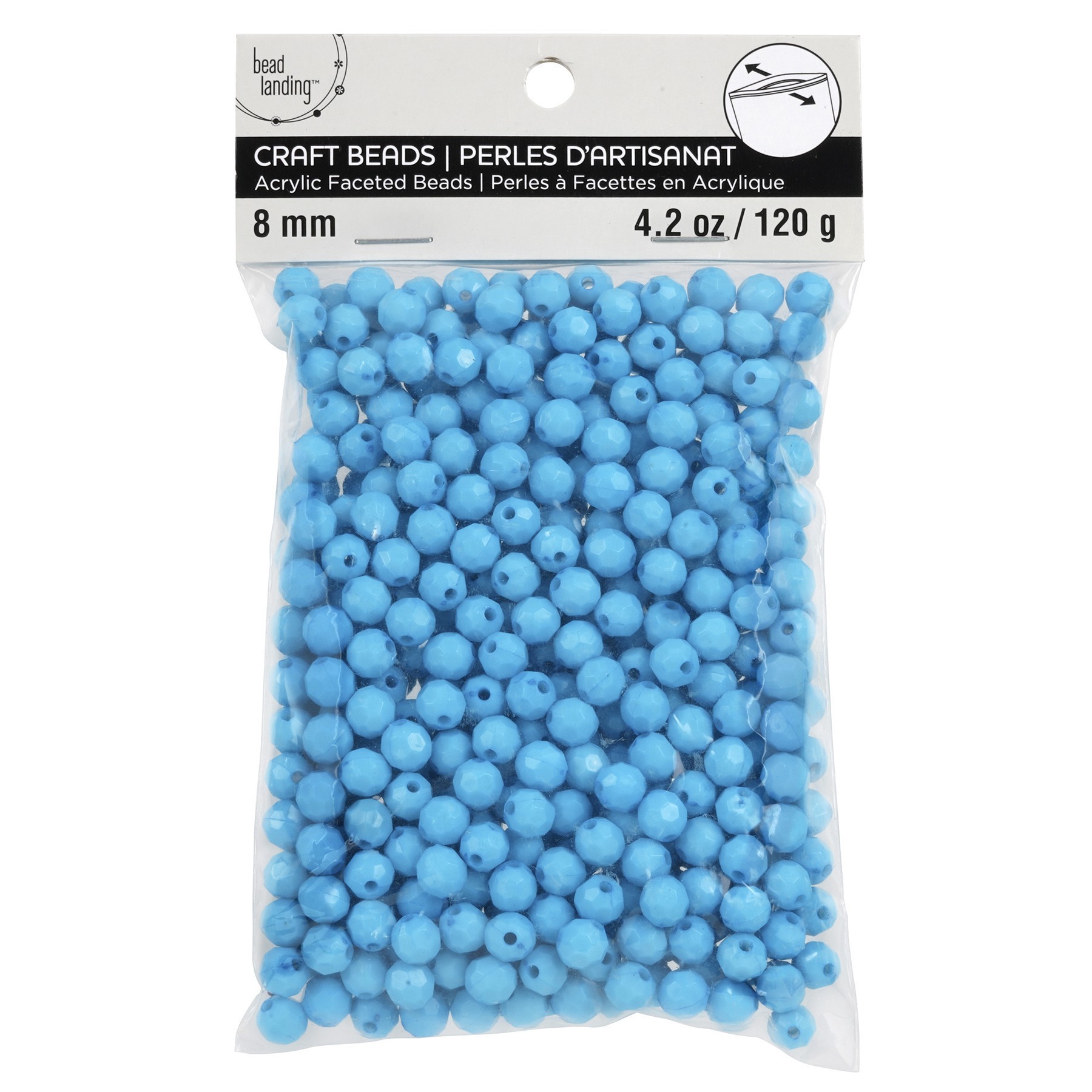 slide 4 of 4, 8mm Faceted Acrylic Round Craft Beads By Bead Landing, 8mm