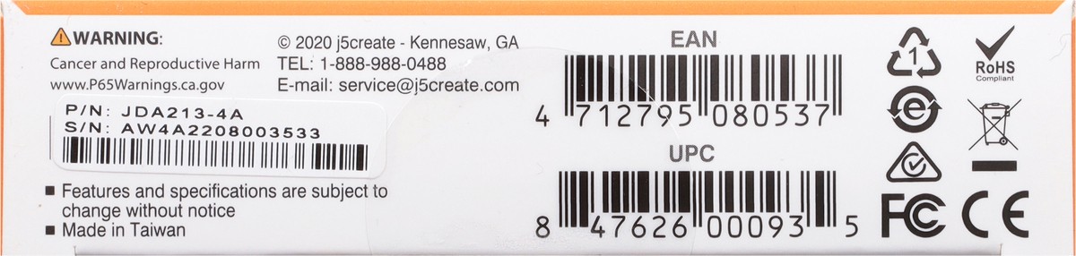 slide 4 of 12, j5create Video + Audio HDMI VGA Adapter 1 ea, 1 ct