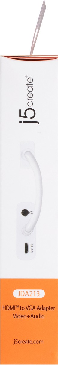 slide 5 of 12, j5create Video + Audio HDMI VGA Adapter 1 ea, 1 ct