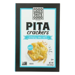 Food Should Taste Good Sea Salt Pita Cracker