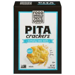 Food Should Taste Good Sea Salt Pita Cracker