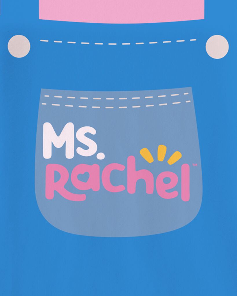 slide 2 of 2, Carter's Toddler Ms. Rachel Short Sleeve Graphic Tee - Pink/Blue Pink/Blue 2T, 1 ct