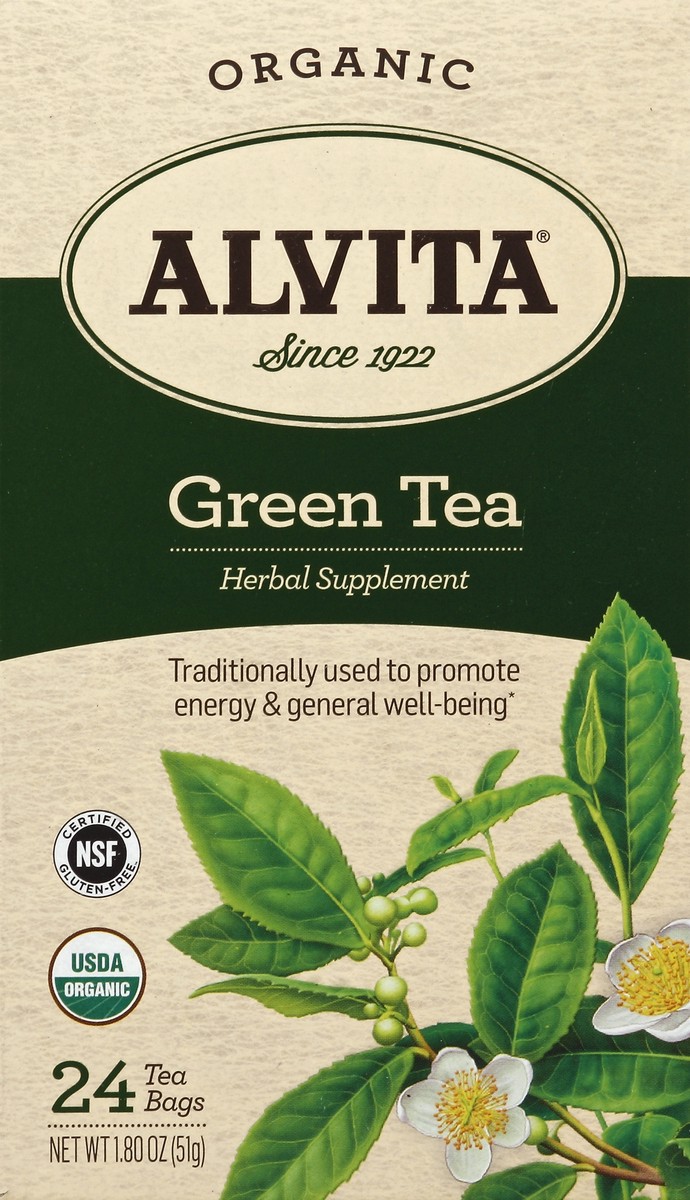 slide 4 of 4, Alvita Green Tea 24 ea, 24 ct