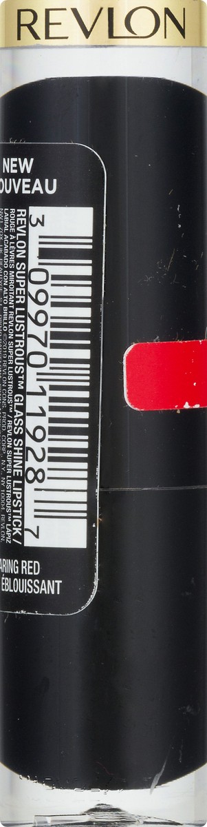 slide 10 of 11, Revlon Super Lustrous Glass Shine Lipstick, Moisturizing Lipstick With Aloe, Glaring Red, 0.11 oz