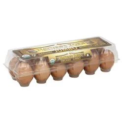 Nature's Yoke Organic Brown Jumbo Eggs, 1 ea