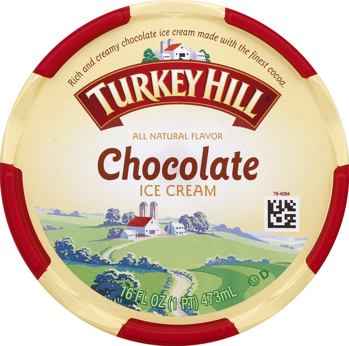 slide 2 of 3, Turkey Hill Chocolate Ice Cream, 1 pint