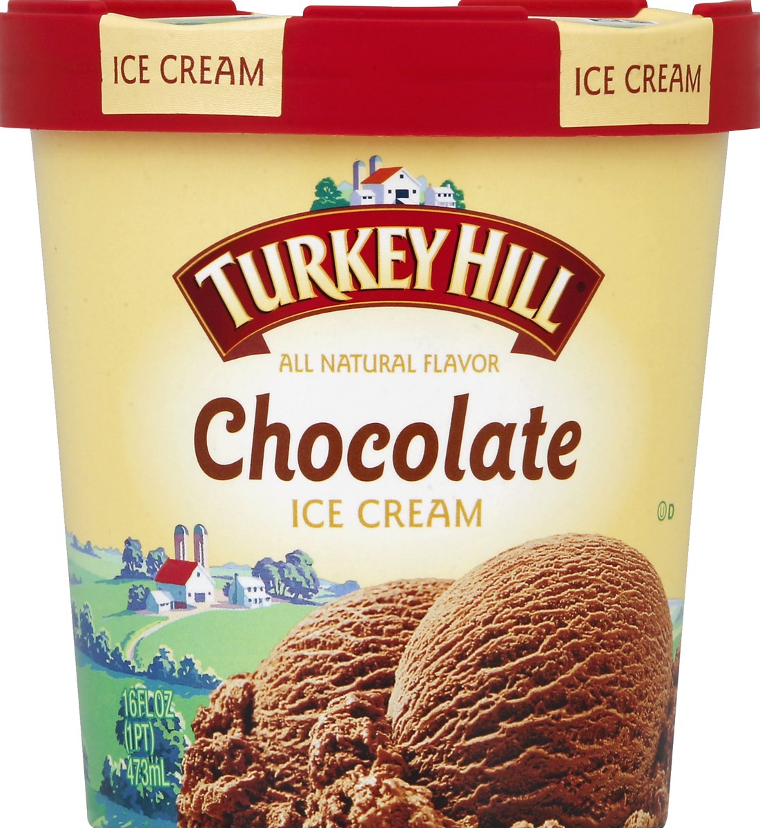 slide 3 of 3, Turkey Hill Chocolate Ice Cream, 1 pint