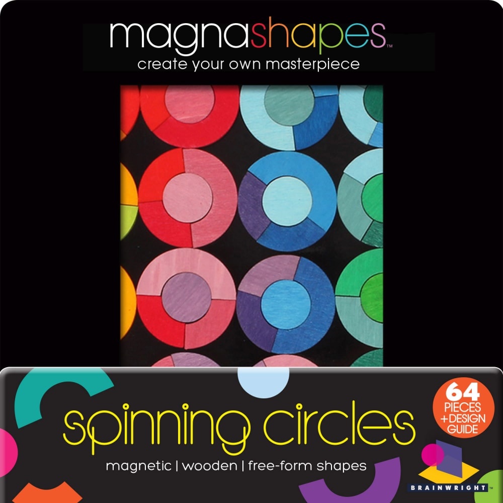 slide 1 of 1, Brainwright Magnashapes Spinning Circles Puzzle, 1 ct