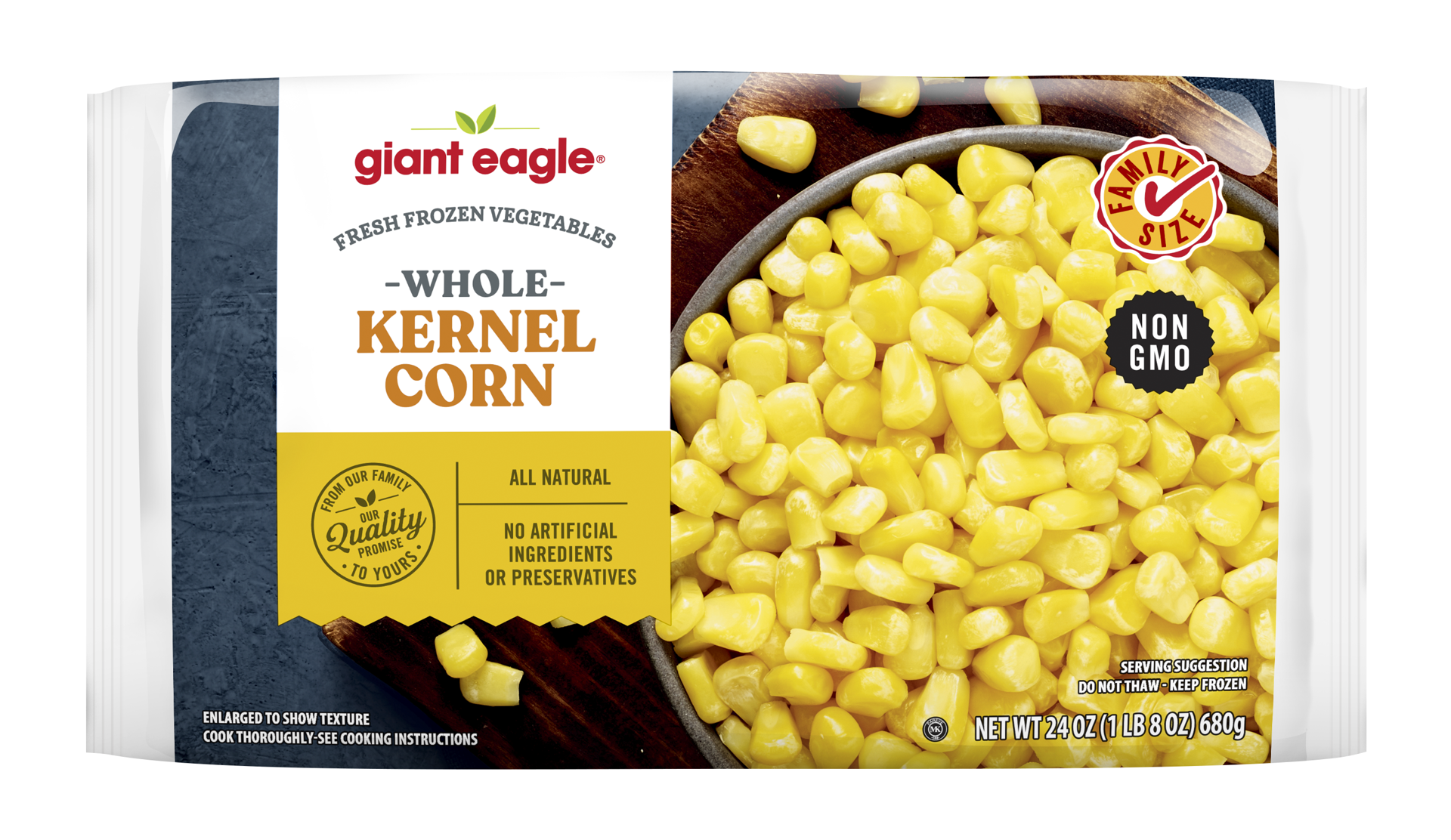 slide 1 of 1, Giant Eagle Whole Kernel Corn - 24 oz, 24 oz