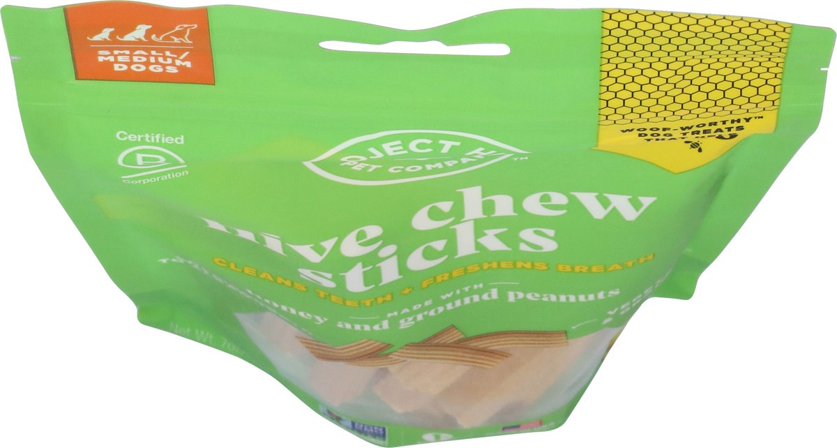 slide 15 of 15, Project Hive Pet Company Small/Medium Dogs Hive Chew Sticks Honey and Ground Peanuts Dog Treats 7 oz, 7 oz