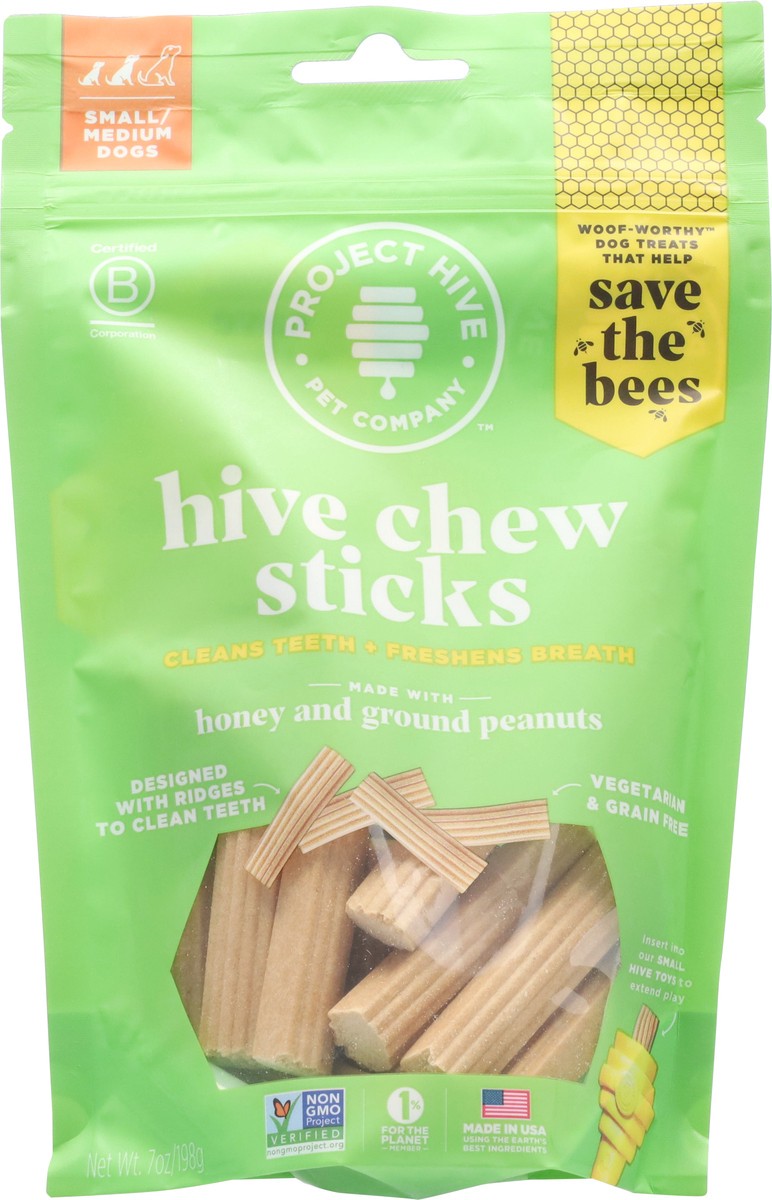 slide 7 of 15, Project Hive Pet Company Small/Medium Dogs Hive Chew Sticks Honey and Ground Peanuts Dog Treats 7 oz, 7 oz