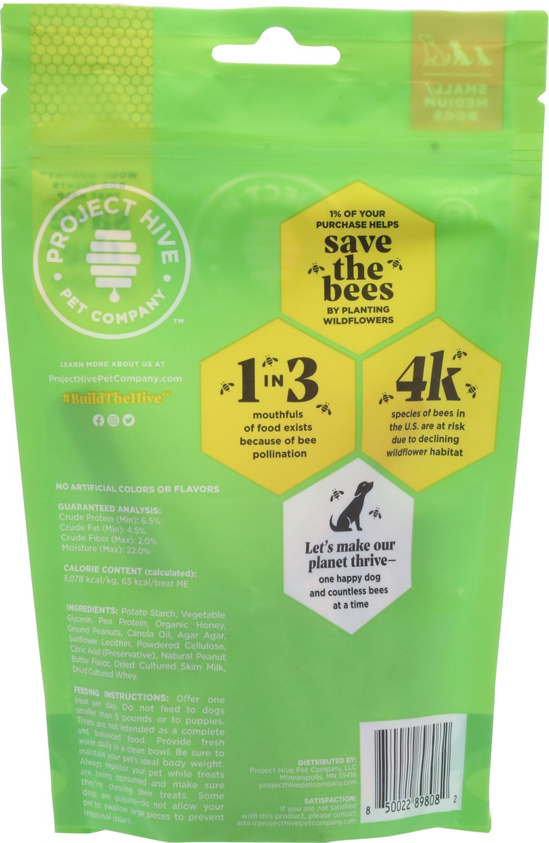 slide 12 of 15, Project Hive Pet Company Small/Medium Dogs Hive Chew Sticks Honey and Ground Peanuts Dog Treats 7 oz, 7 oz