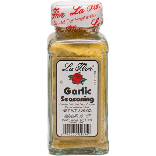 slide 1 of 1, La Flor Garlic Seasoning, 3.25 oz