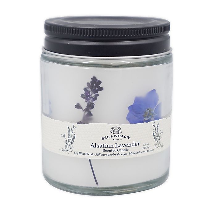 slide 1 of 3, Bee & Willow Home Alsatian Lavender Spring Floral Glass Jar Candle, 7.7 oz